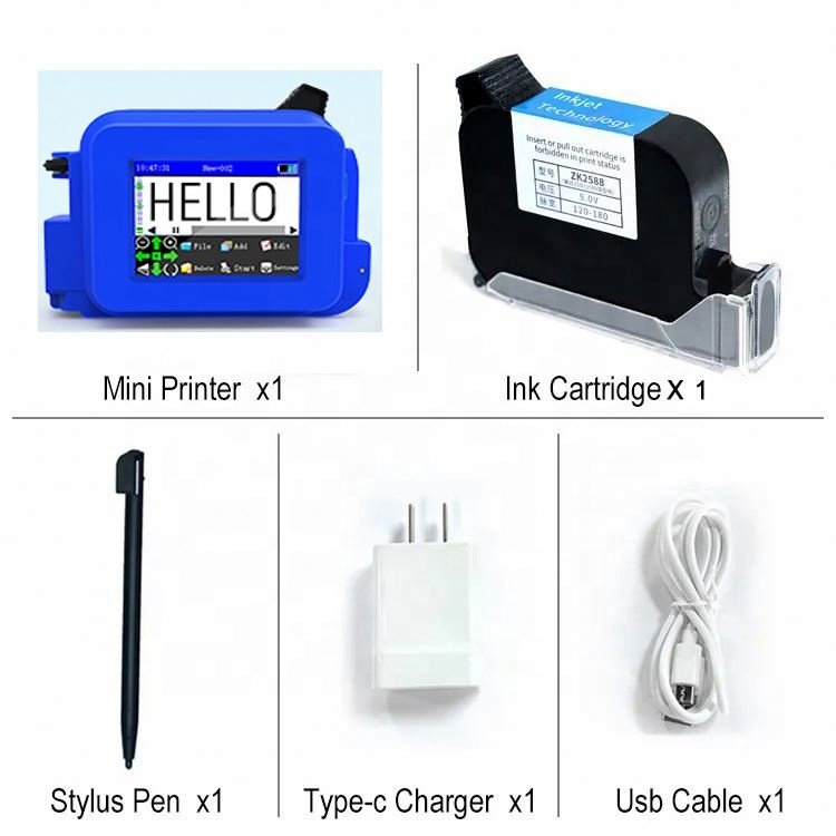OEM HANDHELD INKJET PRINTER FOR QR CODE EXPIRY DATE BARCODE Printing PVC PIPE CODING MACHINES MINI PORTABLE PRINTER