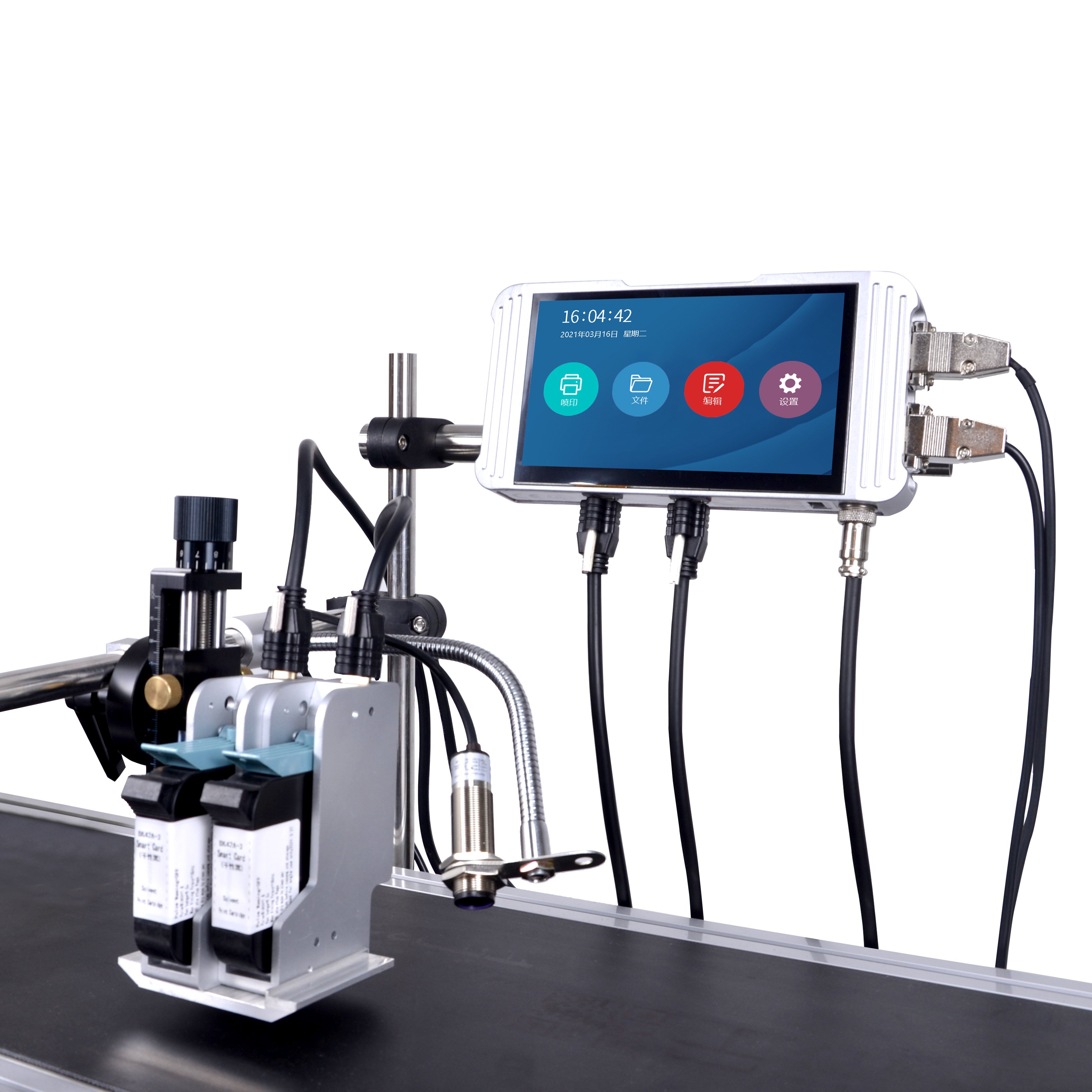 Wiseprint industrial high speed handheld 1 inch tij online thermal inkjet expiry date code printer machine for online business
