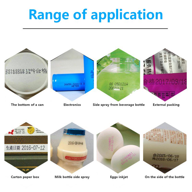 ZT Waterproof Continuous CIJ Inkjet Printer/ Coding Machine/ Transfer Date Batch for Bags Pipe Bottle Box Plastic Printing 1 Set