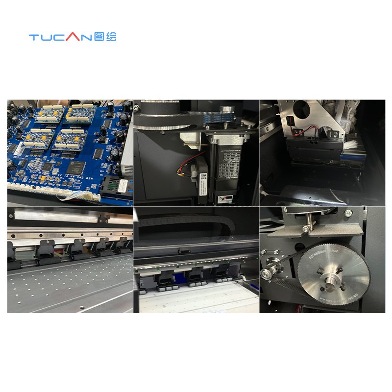 Plastic PET Film Heat Transfer Vinyl Digital Printer machine With Shaking Powder Machine uv 3d wall printer 4720/i3200 printhead