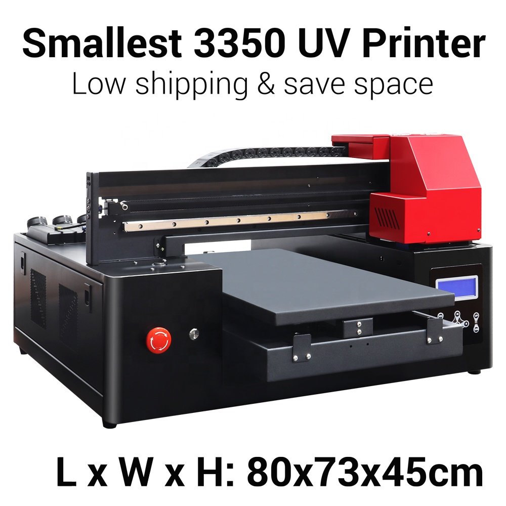 Refinecolor A3 Durable UV Printer for PVC Glass Phone Cases Leather Wood Ceramic & Metal-Multi-Material Label Inkjet Printer