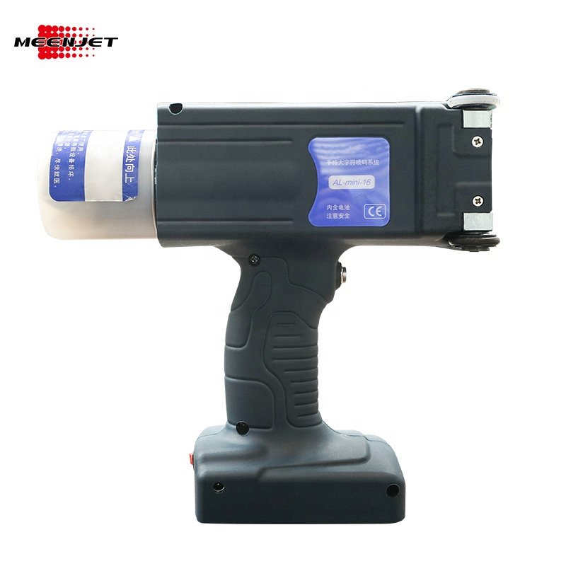 Meenjet Large Font Hand Jet Inkjet Coder 60mm Height Portable Handheld Inkjet Coding Date Printer