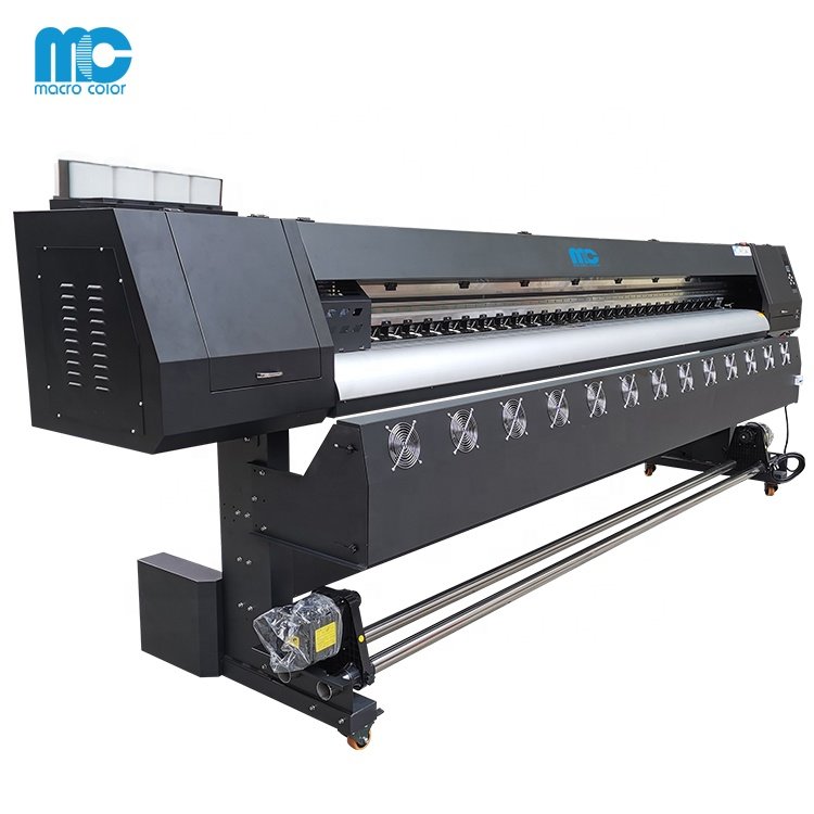 MC 1.8m/2.5m/3.2m Large Format Outdoor Indoor Roll to Roll Eco friendly Solvents Printer Machine for Canvas Tarpaulin