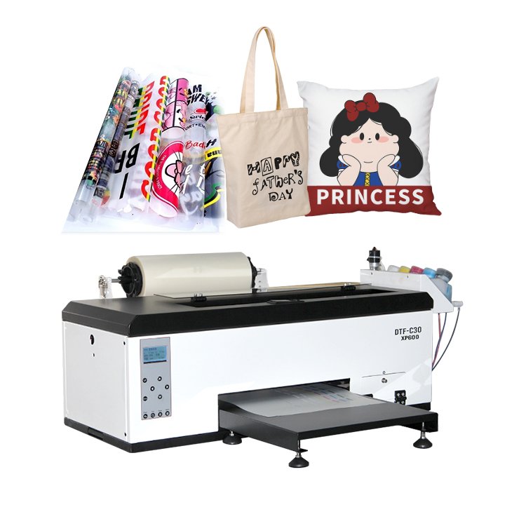 Proprinter Heat Transfer PET Film T-Shirt Inkjet Printing Machine 33cm 30cm Roll A4 A3 XP600 Head Desktop DTF Printer