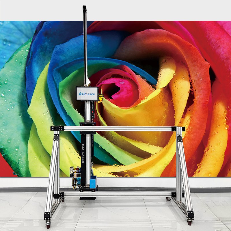 automatic vertical wall printer for 3d wall printing machine with Epsn DX7 generation printing nozzle inkjet printer