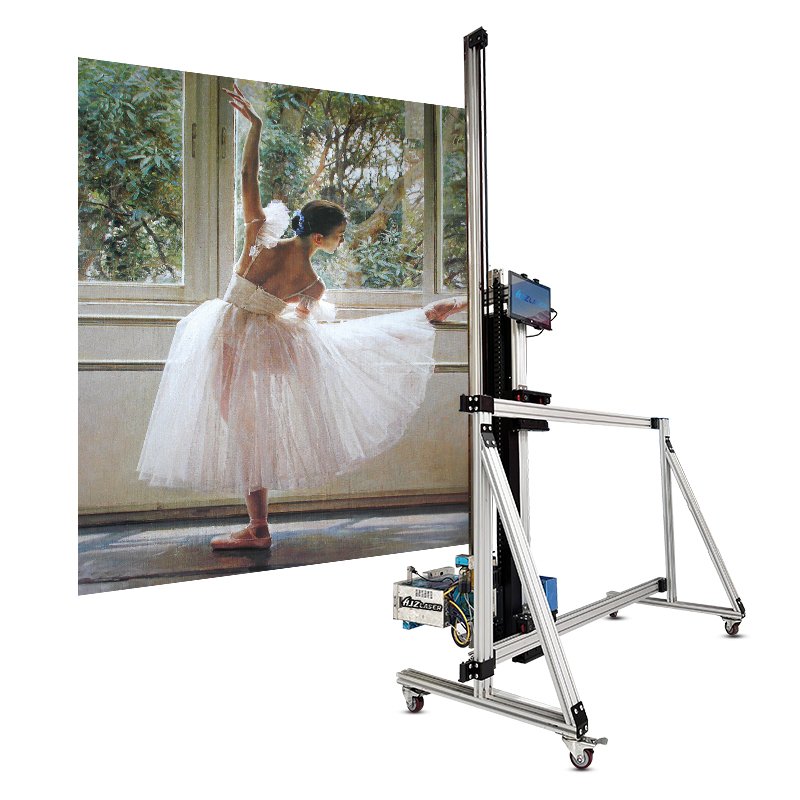 automatic vertical wall printer for 3d wall printing machine with Epsn DX7 generation printing nozzle inkjet printer
