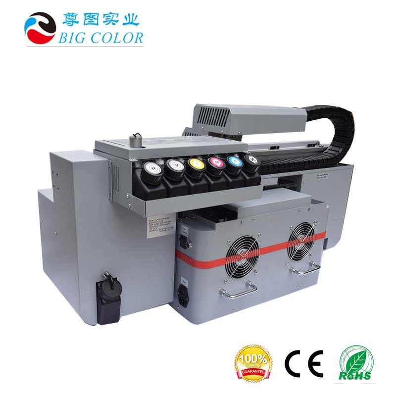 ZT4060 A2 UV led inkjet printer with 2pc TX800 print heads for rotary print bottles/label printers printing machine