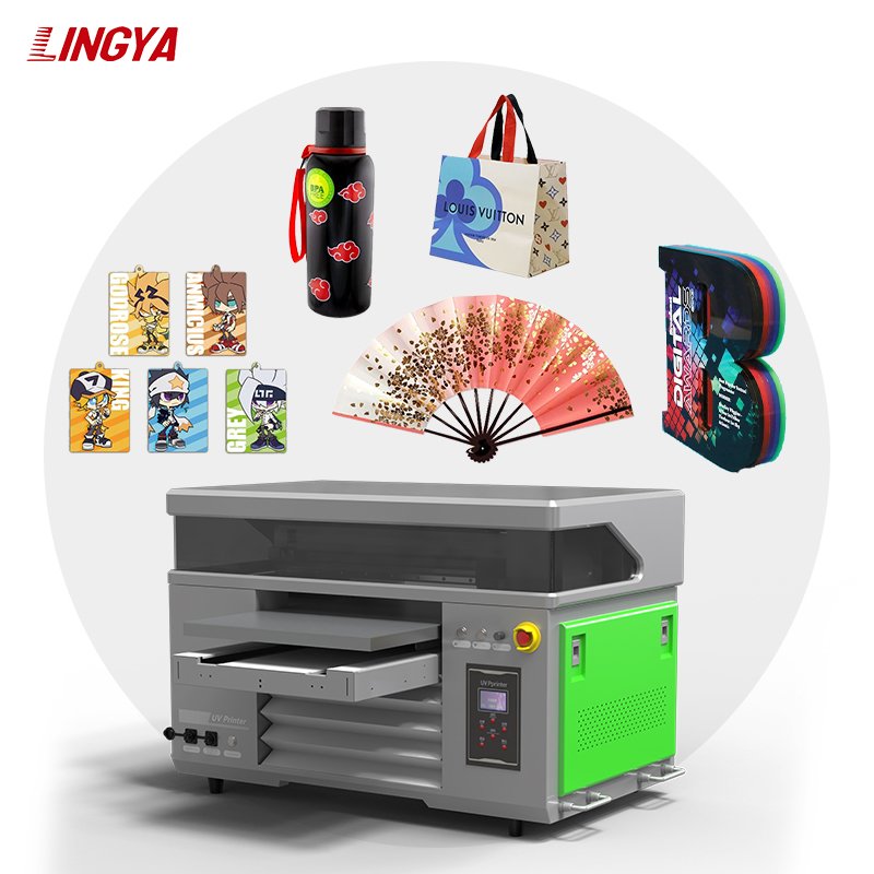 4060UV printer small UV flatbed printer UV DTF roll to roll relief wood texture imitation marble pattern printing inkjet printer