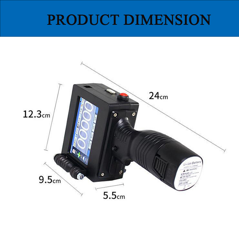 Large Character Expiry Date Printing Machine Handheld Inkjet Printer For Bottles