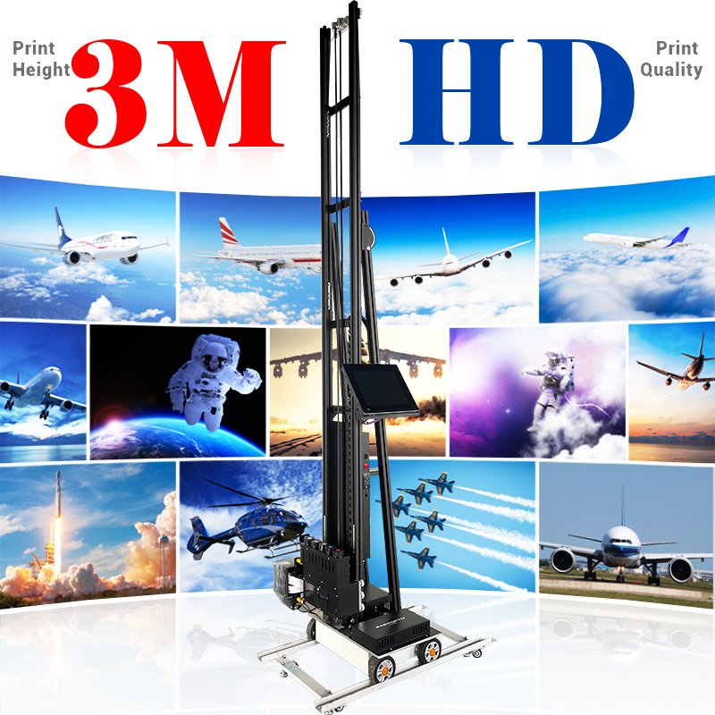 Outdoor Indoor Automatic Wall Art Printing Machine Price 3D Vertical Wall Pen Direct To Mural Wall Painting Printer