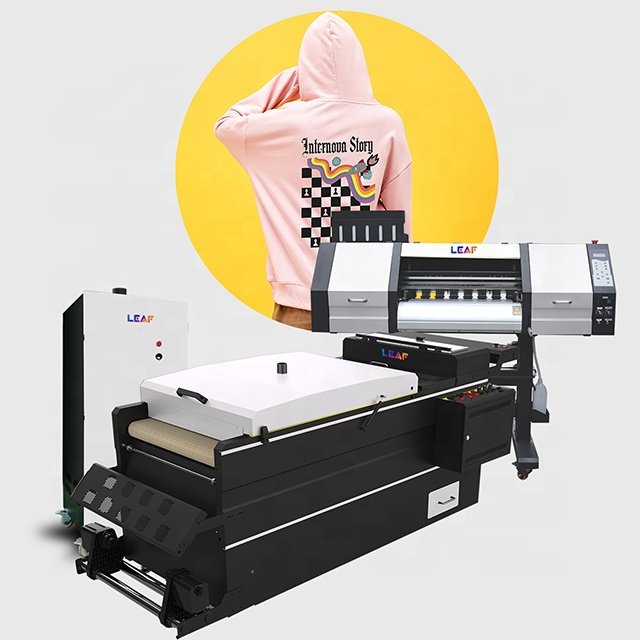 LEAF t shirt printing Machine 2023 Hot Sale 60cm DTF Printer with i3200 Printheads Digital Printing