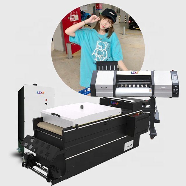 LEAF t shirt printing Machine 2023 Hot Sale 60cm DTF Printer with i3200 Printheads Digital Printing