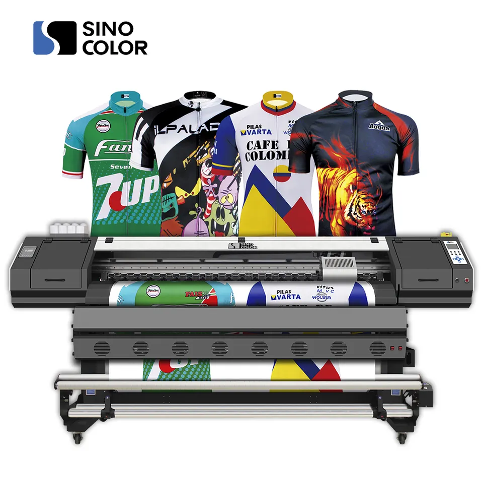China manufacturer sinocolor factory direct sale large format 1.8m 3.2m for sportswear aluminum photo dye sublimation printer