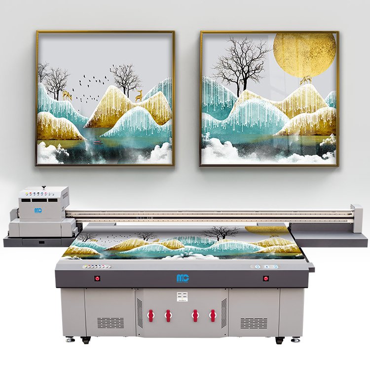 Locor/MC manufacturer large format 2513 UV flatbed printer Konica Ricoh Gn5 for leather board pvc