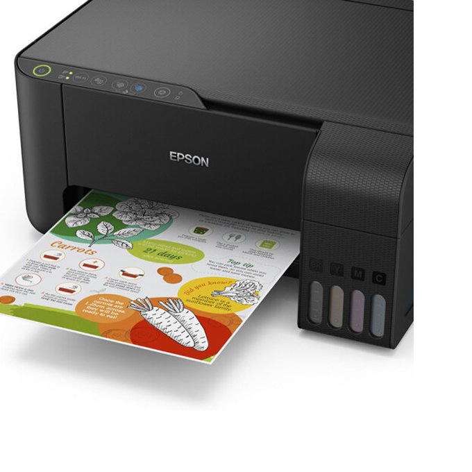 EP SON inkjet printer wireless connection, printing, copying, scanning integrated ink supply chamber L3558 black