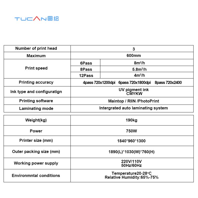 60cm small size eco solvent printer DX5/DX7/XP600/5113 print head vinyl inkjet printer wall machine printer