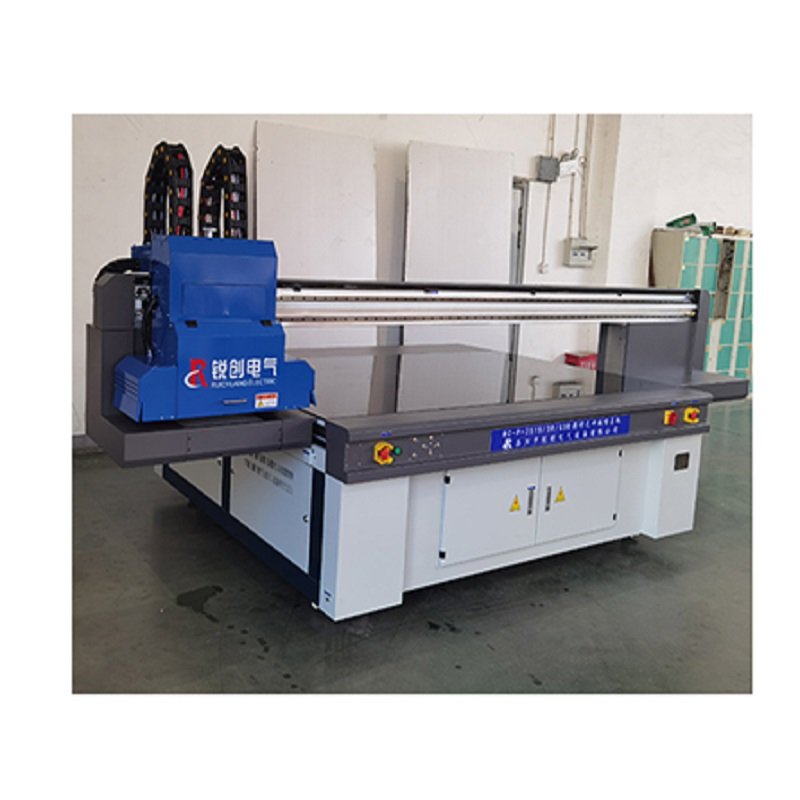 Automatic 2.5m larget format 2513 industrial uv flatbed inkjet printer with Ricoh G5 G6 print heads