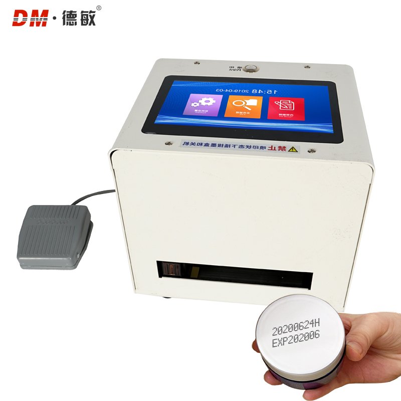 Demin A12 Desktop Dtf Printer For Cans Boxes Qr Code Batch Number Inkjet Printer Production Date Printing For Bottle Caps