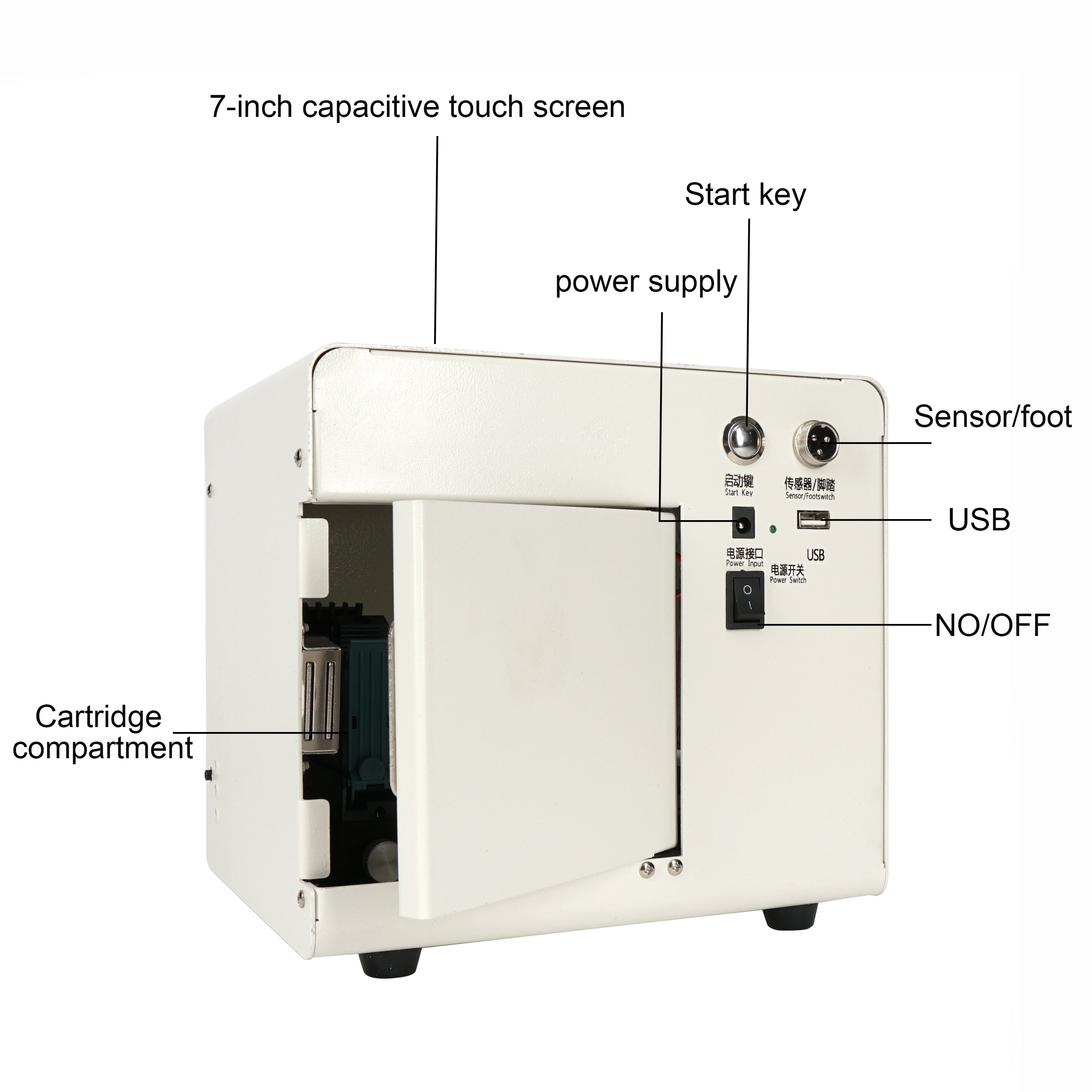 Demin A12 Desktop Dtf Printer For Cans Boxes Qr Code Batch Number Inkjet Printer Production Date Printing For Bottle Caps