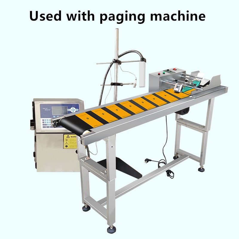 Yaomatec New Industrial Continuous Automatic Inkjet Printer Machine Digital Expiry Date Label cij Inkjet Printer