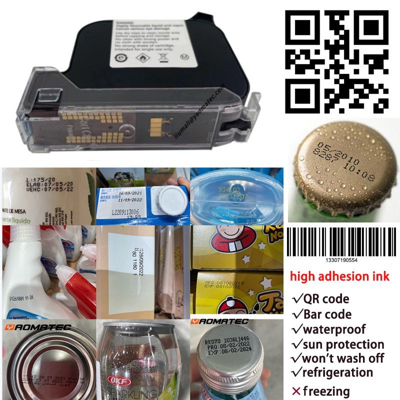 YAOMATEC 12.7MM Smart Ink Jet Marker Printer Color Logo Printing Gun Machines Handheld Printer for Plastic