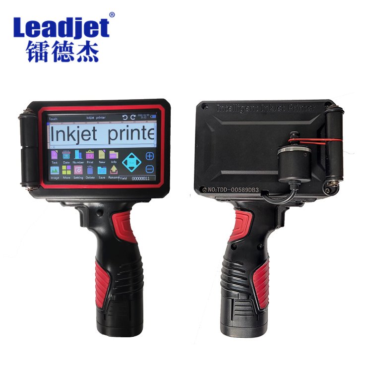 Leadjet handheld inkjet easy to operate portable inkjet logo date code printer