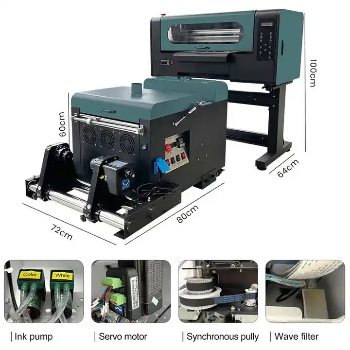 2024 new product Visual-Tex xp600 a3 dtf inkjet printer and shaker system for garment shops