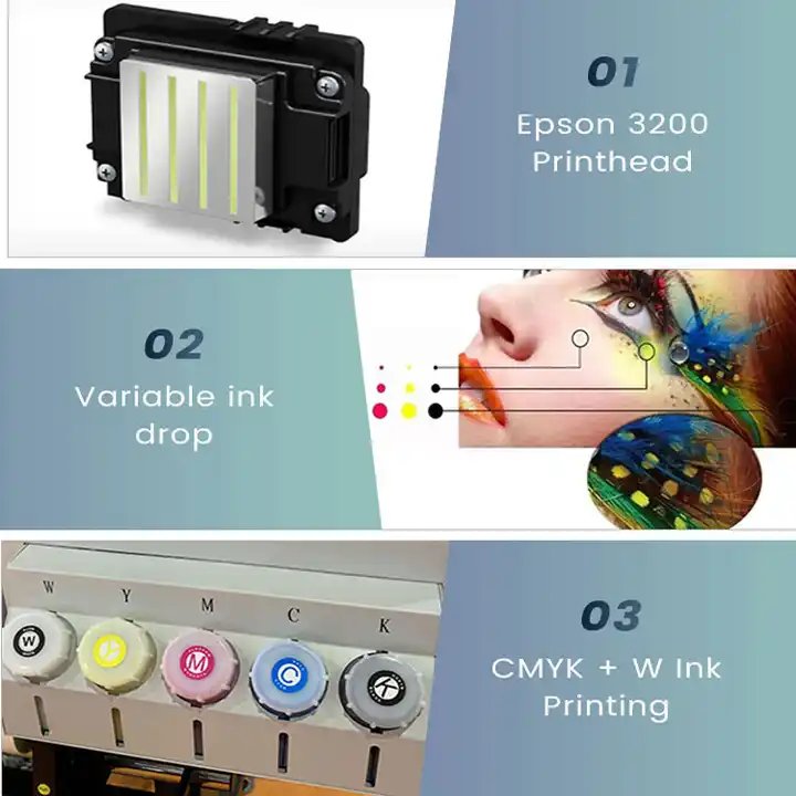 2024 new product Visual-Tex xp600 a3 dtf inkjet printer and shaker system for garment shops