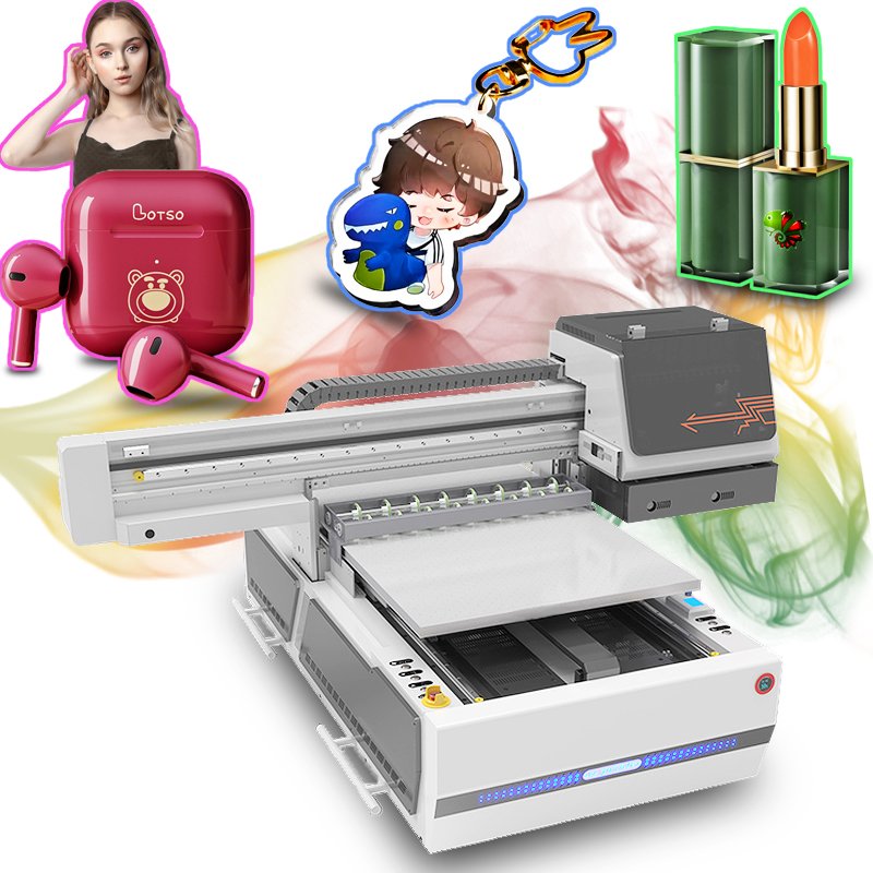A1 UV inkjet printer 6090 UV flatbed printer printing AB glue varnish swimming supplies phone case acrylic ornaments UV printer