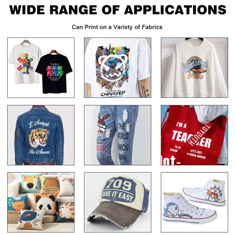 I3200 Logo Print Cadlink Heat Transfer Tshirt Direct To Pet Film Digital Inkjet A3 Dtf Printer