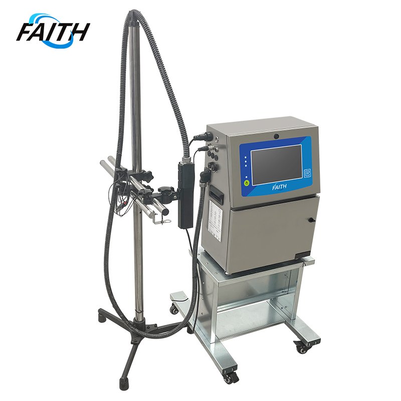 Faith New Design Easy Operation Industrial Automatic CIJ Inkjet Coding Printer Small Character Inkjet Printer on Plastic Bag