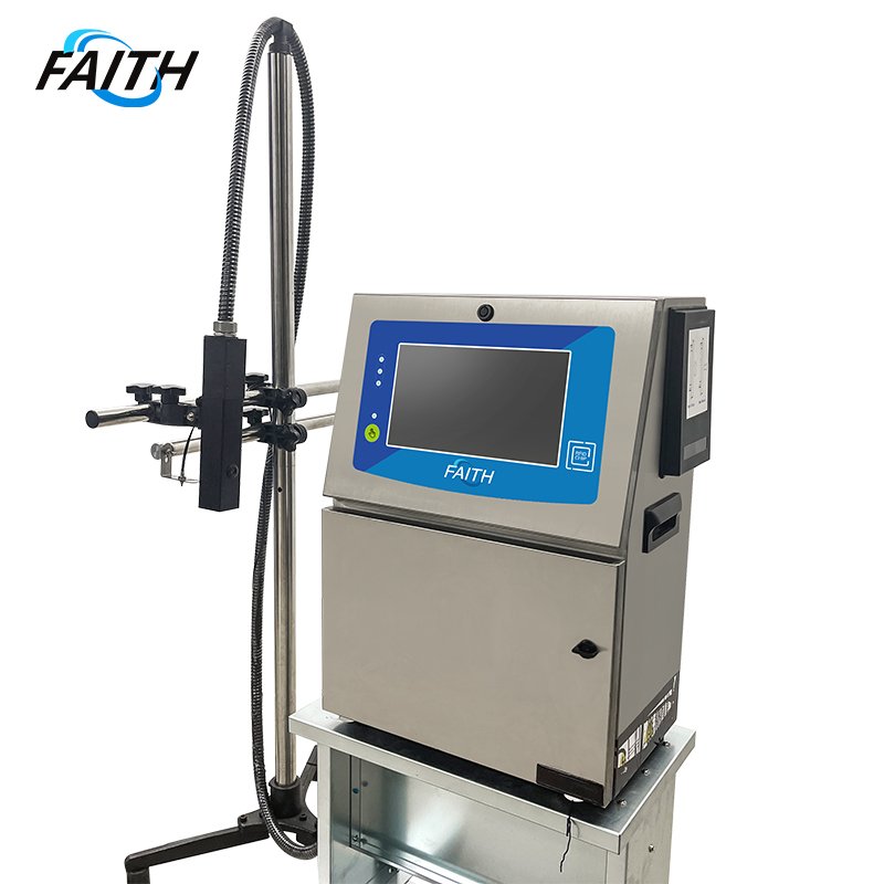 Faith New Design Easy Operation Industrial Automatic CIJ Inkjet Coding Printer Small Character Inkjet Printer on Plastic Bag