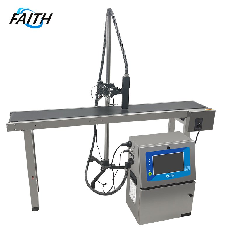 Faith New Design Easy Operation Industrial Automatic CIJ Inkjet Coding Printer Small Character Inkjet Printer on Plastic Bag