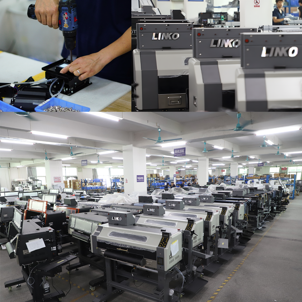 LINKO A1 DTF Printer Printing Machine Digital T-shirt Printing Machine Printer for Clothes A1 60cm Dual i3200 Head DTF Printer