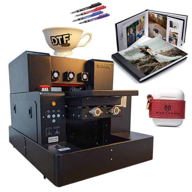 A3 UV DTF Multi-functional Printer A3 Size with Vaccoum Platform for phone case mug bottle glass wood metal acrylic