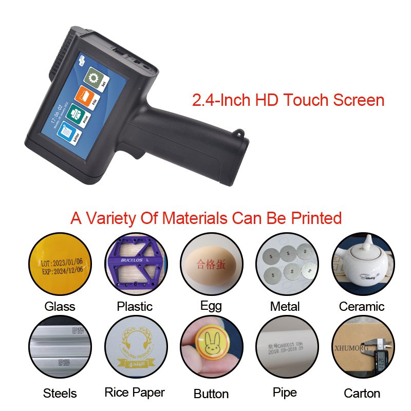 M10 High Quality Automatic Handheld Coding Machine Batch Bottles Boxes Ribbon Batch Code Machine Small Handheld Inkjet Printer