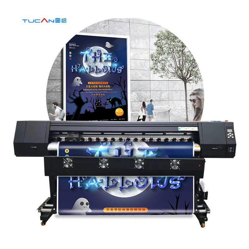 1.6m 1.8m large format i3200 XP600 eco solvent printer and cutter vinyl sticker printing machine inkjet eco solvent printer