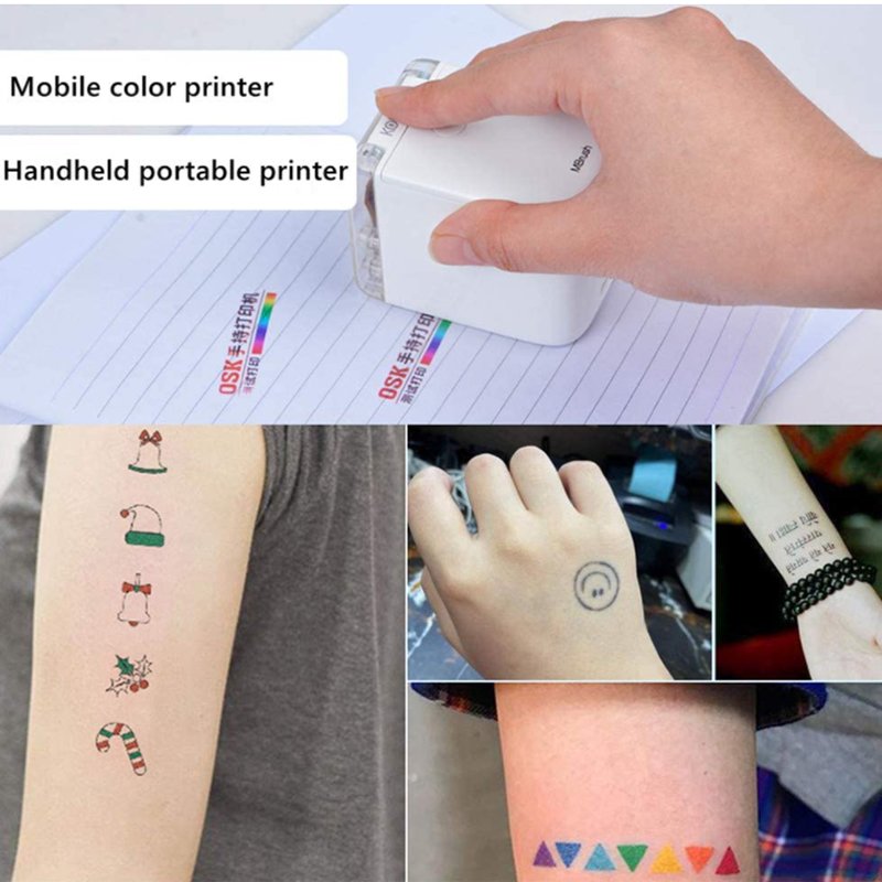 Handheld Inkjet Printer For Any Surface Wireless BT Mobile Portable Mini Color Printer PrinCube With Multi Color Solvent Ink