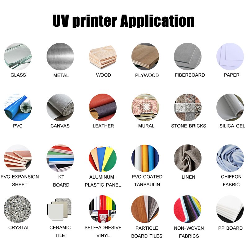 New popular UV DTF printer A1/A2/A3 sizes available, colorful six color digital printing metal/PVC/acrylic