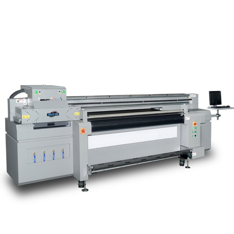 1.8m Small Uv Hybrid Printer Both Rigid and Flexible Material Printing Inkjet Printers Provided 220V Flatbed Printer Led UV Lamp