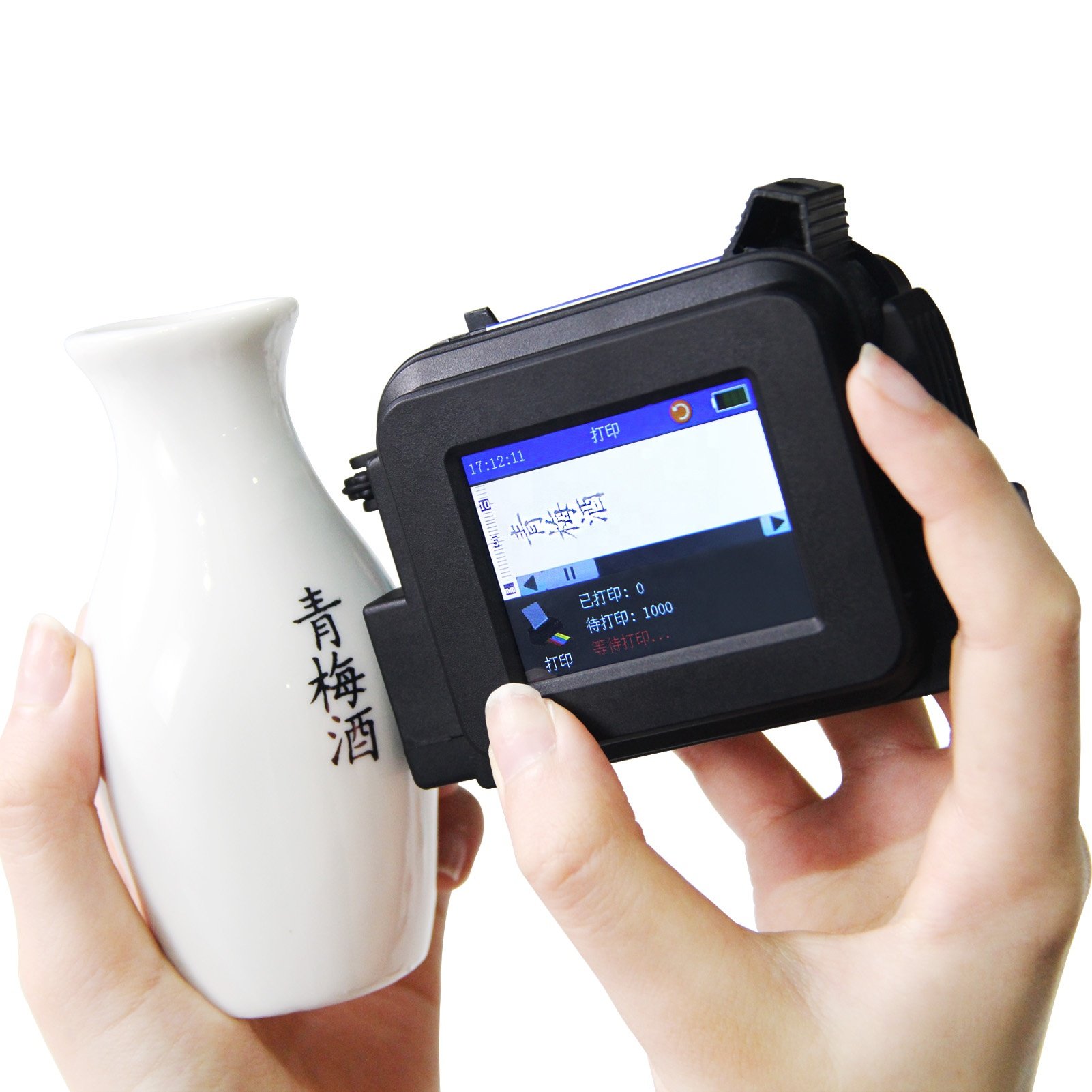 NEW 12.7mm fast dry portable inkjet printer mini batch coding machine handheld inkjet printer