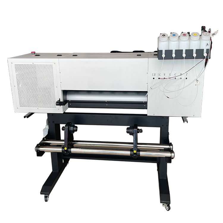 Any fabric Dtf printing machine 60 cm dual I3200 printhead a1 print with shake powder machine mobile skin printing machine
