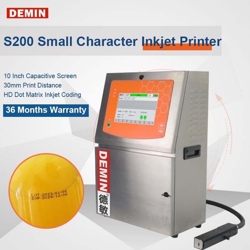 S200plus Continuous Cij Printer For Expiry Date Series Number Coding High Speed Industrial Inkjet Printer Digital Code Machine