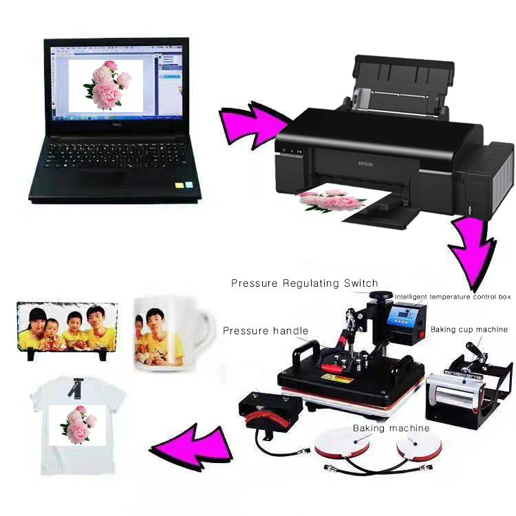 High quality sublimation inkjet printer A4 size for 4 colors / 6colors