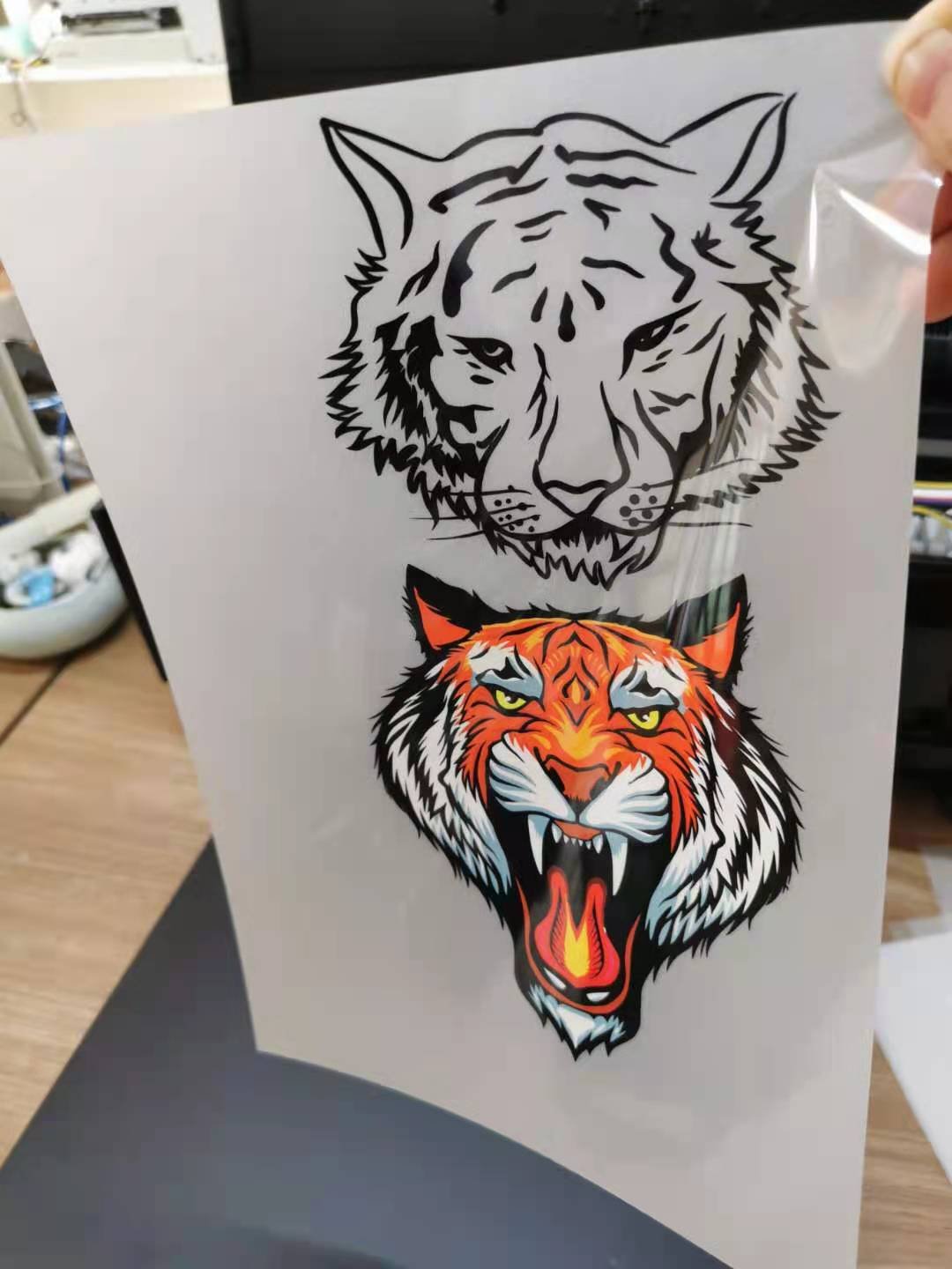 A3 size DTF inkjet printer for heat transfer PET film and PET ink and hot melt powder including