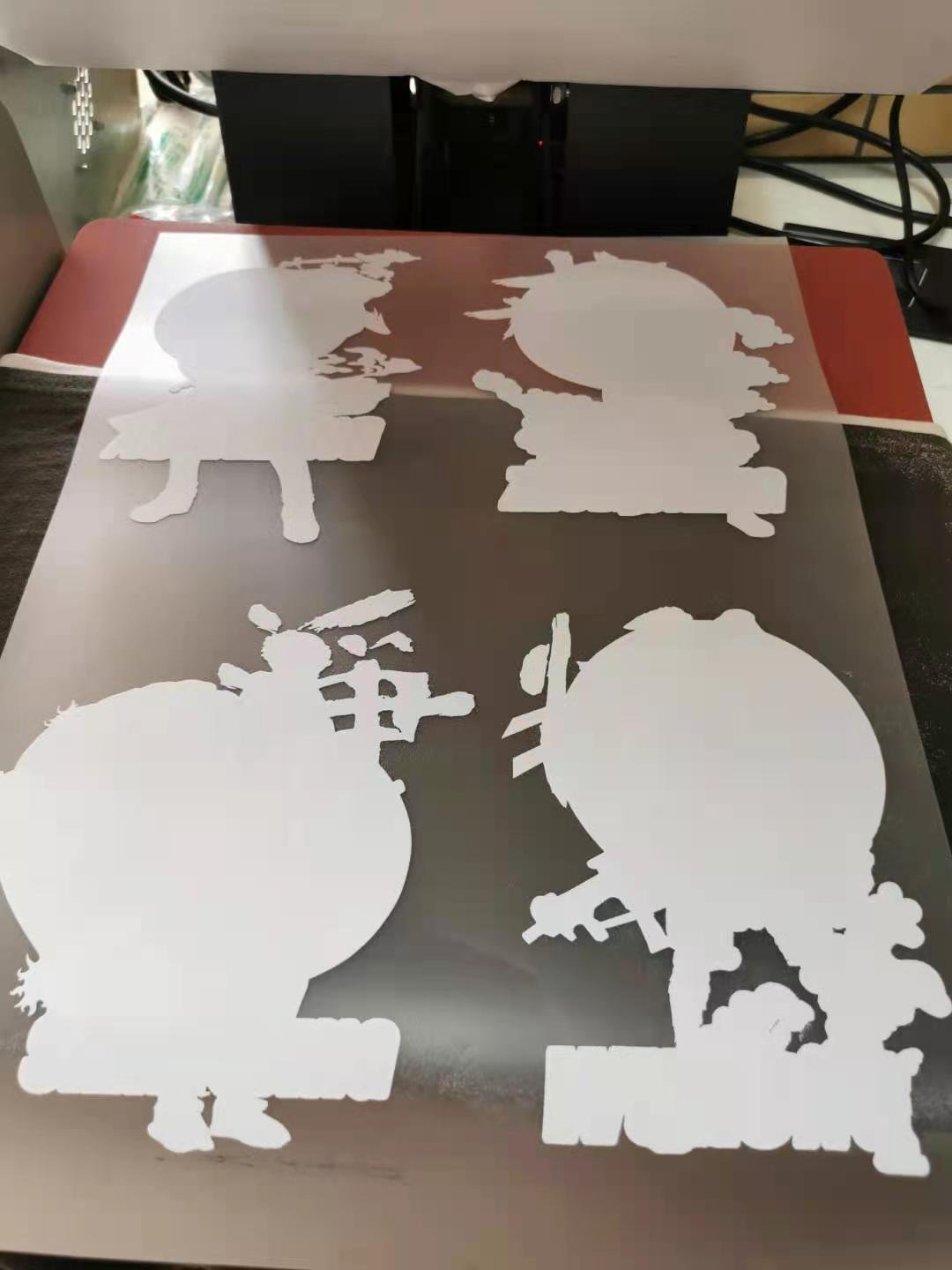 A3 size DTF inkjet printer for heat transfer PET film and PET ink and hot melt powder including