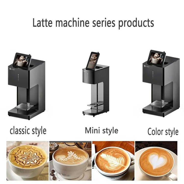 Edible Ink Fast Selfie Mini Coffee Printer Latte Art Cake 3D Printing Machine With Free Cartridge USB Camera