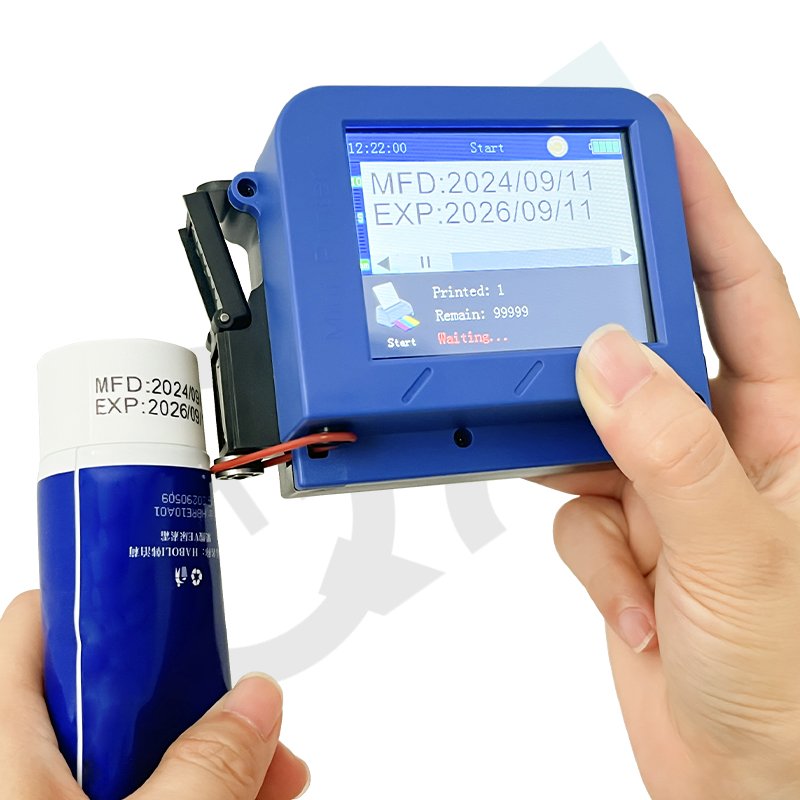 Mini Inkjet Printer for Glass Bottles Multifunctional Fast Dry Ink Manual Grade with Motor for Home Use Retail Condition New