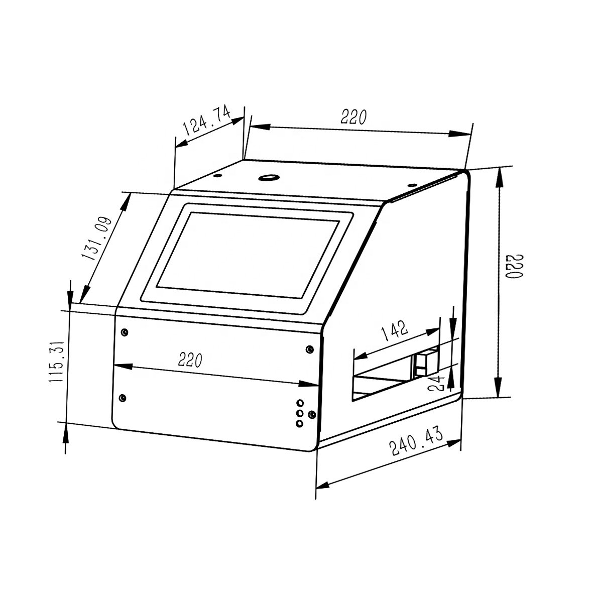 1 inch high Ceramic Date Code Inkjet Batch Code Printer For Packaging Date Printer Bar Code Inkjet Printer Logo Printing Machine
