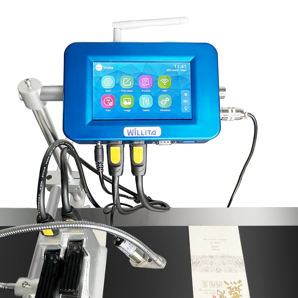 Tij Inkjet Printer Online Double Sprinkler Date Logo Thermal Inkjet Printer TIJ Coding Machine for Mask Plastic Bag